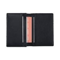 Alassio Visitenkartenetui, Leder, schwarz mit 3 Steckfächer für gesamt ca. 30 Visitenkarten (42001)