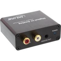 InLine® Audio-Konverter Digital zu Analog, Toslink & Cinch Eingang zu Cinch Stereo Ausgang, USB Power (65002K)