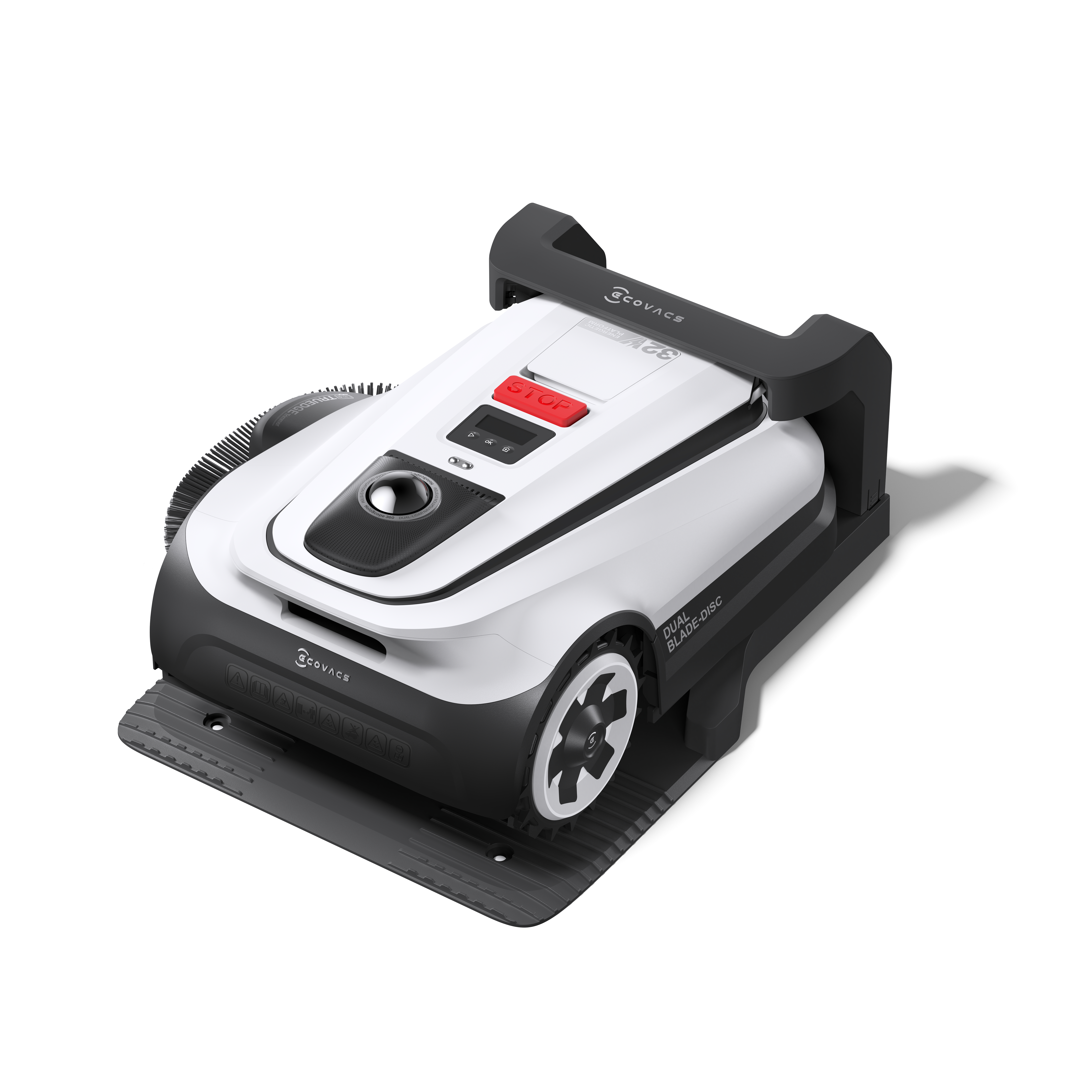 Ecovacs GOAT A1600 LiDAR PRO Rasenmähroboter 1600 m² 33 cm Schnittbreite Schwarz, Weiß