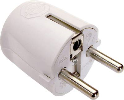 as - Schwabe 45041 Schutzkontakt-Winkelstecker 230 V Weiß IP20 (45041)