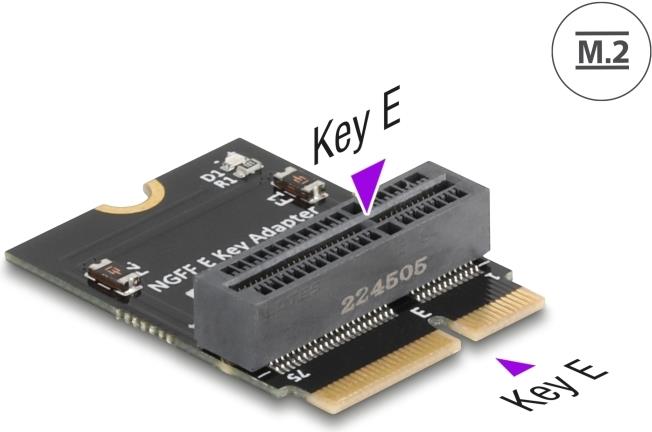 Delock 64341 - Adapter M.2 Key E> Slot gewinkelt (64341)