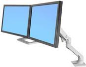 ERGOTRON HX Dual Monitor Arm in Schwarz - Monitor Tischhalterung mit patentierter CF-Technologie für 2 Bildschirme bis 81,30cm (32") , 29.2cm Höhenverstellung, VESA Standard (45-476-224)