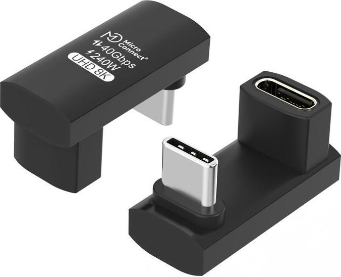MicroConnect Premium USB4 3x2 USB-C twice-angled Long adapter - Adapter (MC-USB4AG-L)