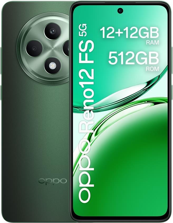 OPPO Reno12 FS 5G 16,9 cm (6.67") Dual-SIM Android 14 USB Typ-C 12 GB 512 GB 5000 mAh Grün ()