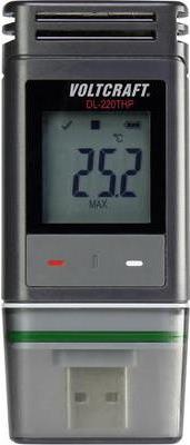 VOLTCRAFT Temperatur-Datenlogger, Luftfeuchte-Datenlogger, Luftdruck-Datenlogger DL-220THP Messgröße Temperatur, Luftfeu (DL-220THP)