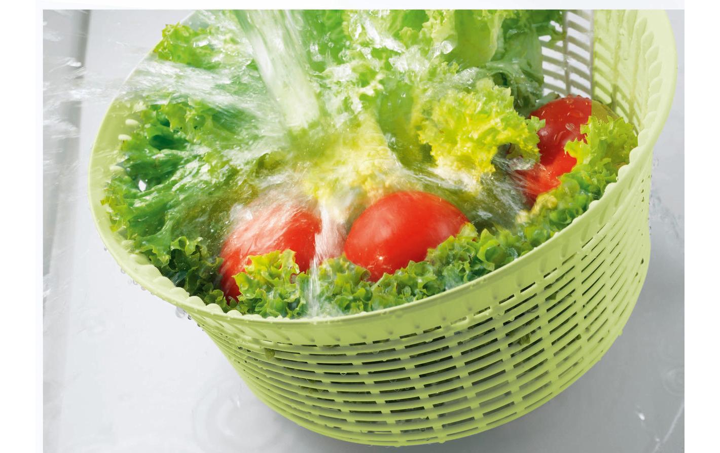 Leifheit Salatschleuder Signature Ø 26 cm 5,5 l Schwarz Weiß