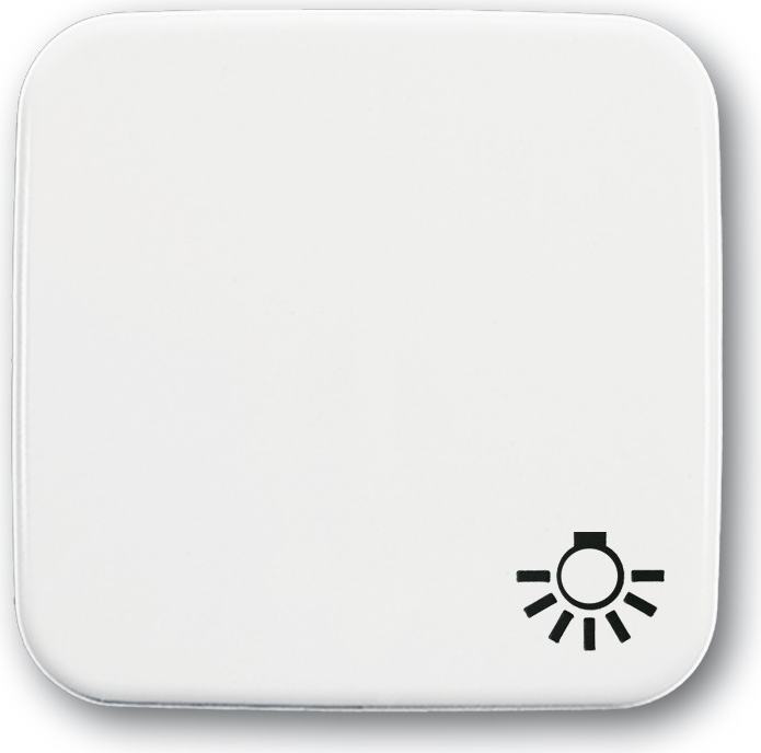 BUSCH-JAEGER Wippe mit Symbol Licht 2520LI-214 Reflex SI alpinweiss 2520LI-214 (1731-0-0934)