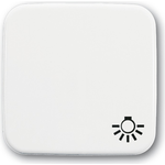 BUSCH-JAEGER Wippe mit Symbol Licht 2520LI-214 Reflex SI alpinweiss 2520LI-214 (1731-0-0934)