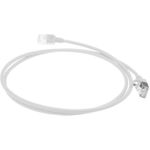 ACT White 1.5 meter LSZH U/FTP CAT6A datacenter slimline patch cable snagless with RJ45 connectors (DC6951)
