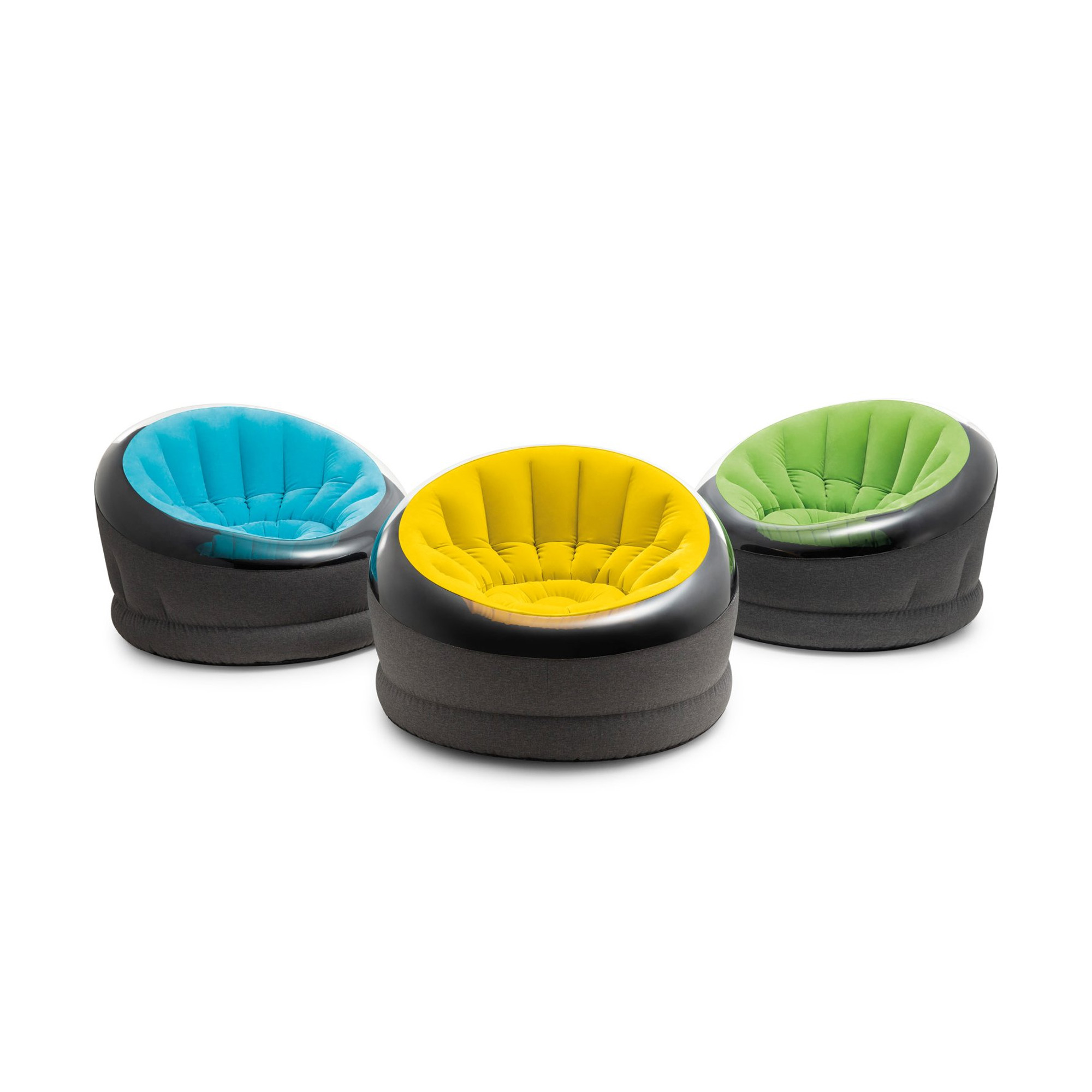 Intex Empire Chair Aufblasbarer Sessel PVC 112 x 109 x 69 cm Grau