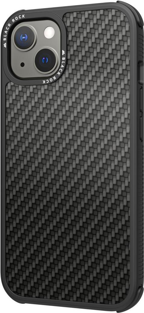 Black Rock Cover Robust Real Carbon für Apple iPhone 13, Schwarz (00217018)