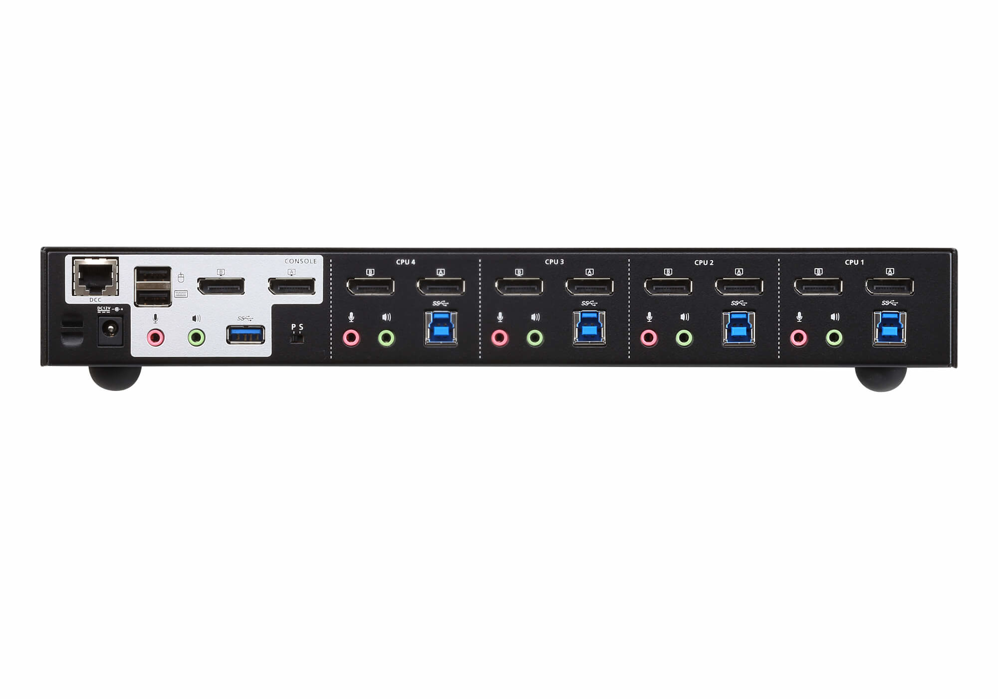 ATEN CS1944DP KVM-Switch 4-Port DisplayPort 4K Schwarz