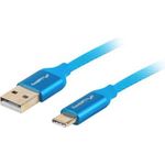 Lanberg CA-USBO-22CU-0018-BL USB Kabel 1,8 m 2.0 USB A USB C Blau (CA-USBO-22CU-0018-BL)