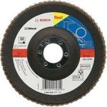 Bosch Accessories 2608606716 Fächerschleifscheibe X551 Expert for Metal, gewinkelt, 125 mm, 40, Glasgewebe Durchmesser 125 mm Innen-Ø 22.23 mm 1 St.