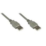 Anschlusskabel USB 2.0 Stecker A an Stecker A, 1,8m, grau, Good Connections® (2212-AA2)