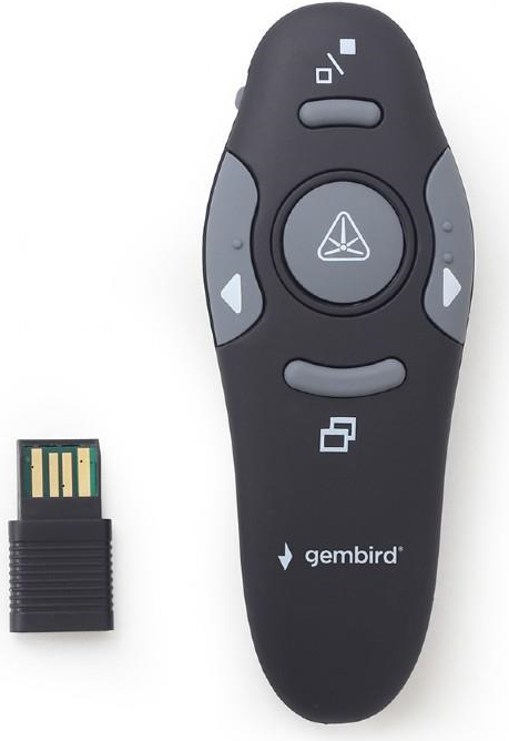 Gembird *Wireless presenter with laser pointer Laserpointer 660 nm 10 m Schwarz (WP-L-01)