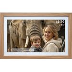 Denver Frameo PFF?2160LW PFF?2162LW Digitaler Bilderrahmen – 54,6 cm (21,5 Zoll) – 1920x1080 – IPS – WLAN – Frameo – 16 GB – Holzoptik