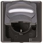 Schutzkontakt-Steckdose AP-FR Steckdose1f. BlueElectric anthrazi (103315007)