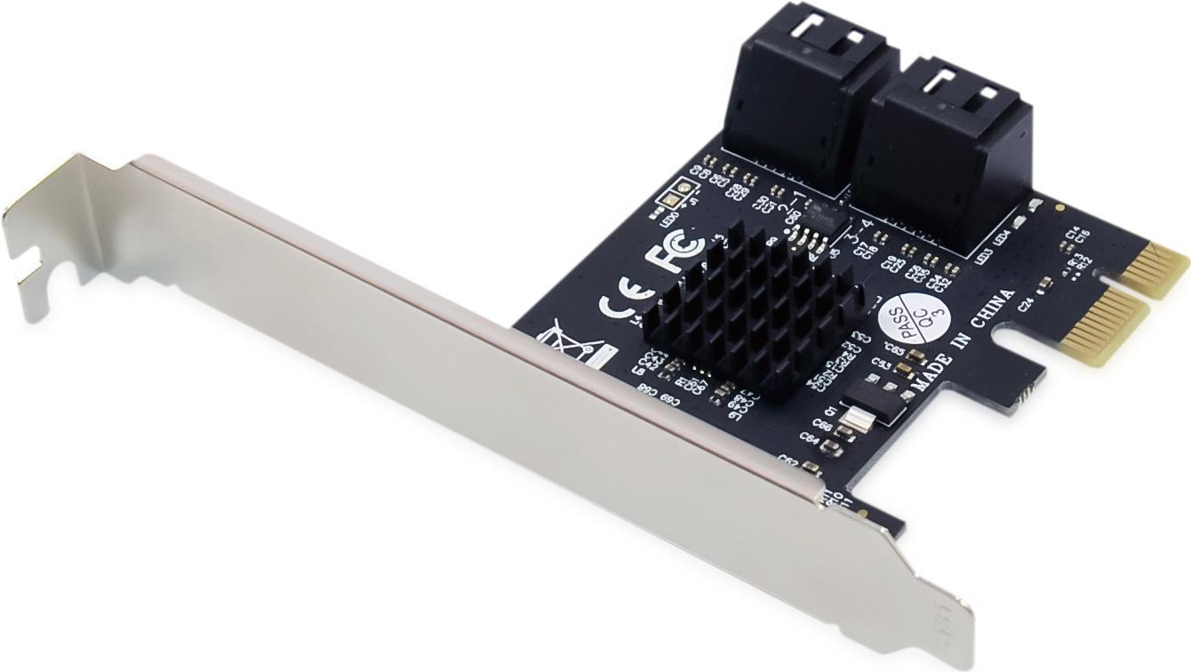 Conceptronic EMRICK 4-Port-SATA-PCIe-Adapter mit SATA-Kabel - PCIe - SATA - Schwarz - China - 6 Gbit/s - Windows 10,Windows 10 Education,Windows 10 Education x64,Windows 10 Enterprise,Windows 10... (EMRICK03GNEUEVERSION)