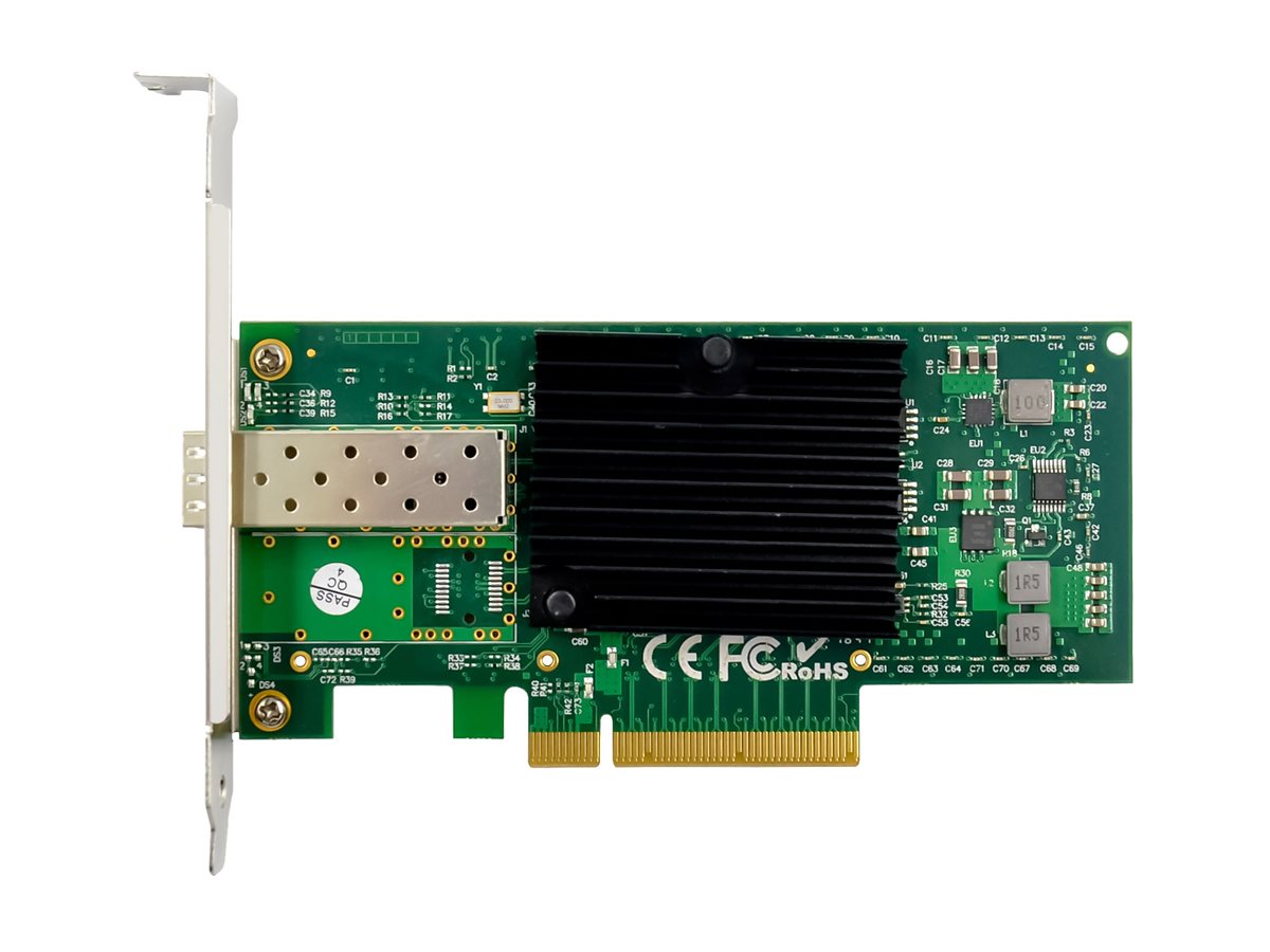 InLine 51130A 10 Gbps Netzwerkkarte 1x SFP+ PCIe 2.0 x8 Grün, Silber