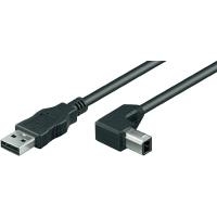Wentronic Goobay USB 2.0 Hi-Speed Kabel, Schwarz, 1 m - USB 2.0-Stecker (Typ A) > USB 2.0-Stecker (Typ B) (93017)