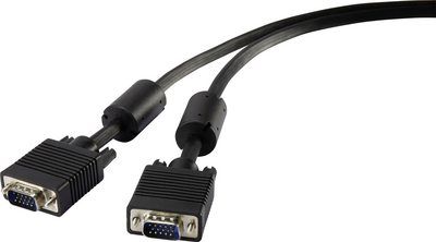 Renkforce SVGA Anschlusskabel [1x VGA-Stecker - 1x VGA-Stecker] 1 m Schwarz Renkforce (1404165)