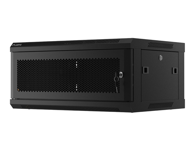 Lanberg WF01-6404-23B 19" Netzwerkschrank 4U 600x450mm Wandmontage Schwarz