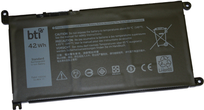 Battery Tech BTI 3C BATTERY FOR VOSTRO 5481 40WH OEM:1VX1H VM732 YRDD6 (YRDD6-BTI)