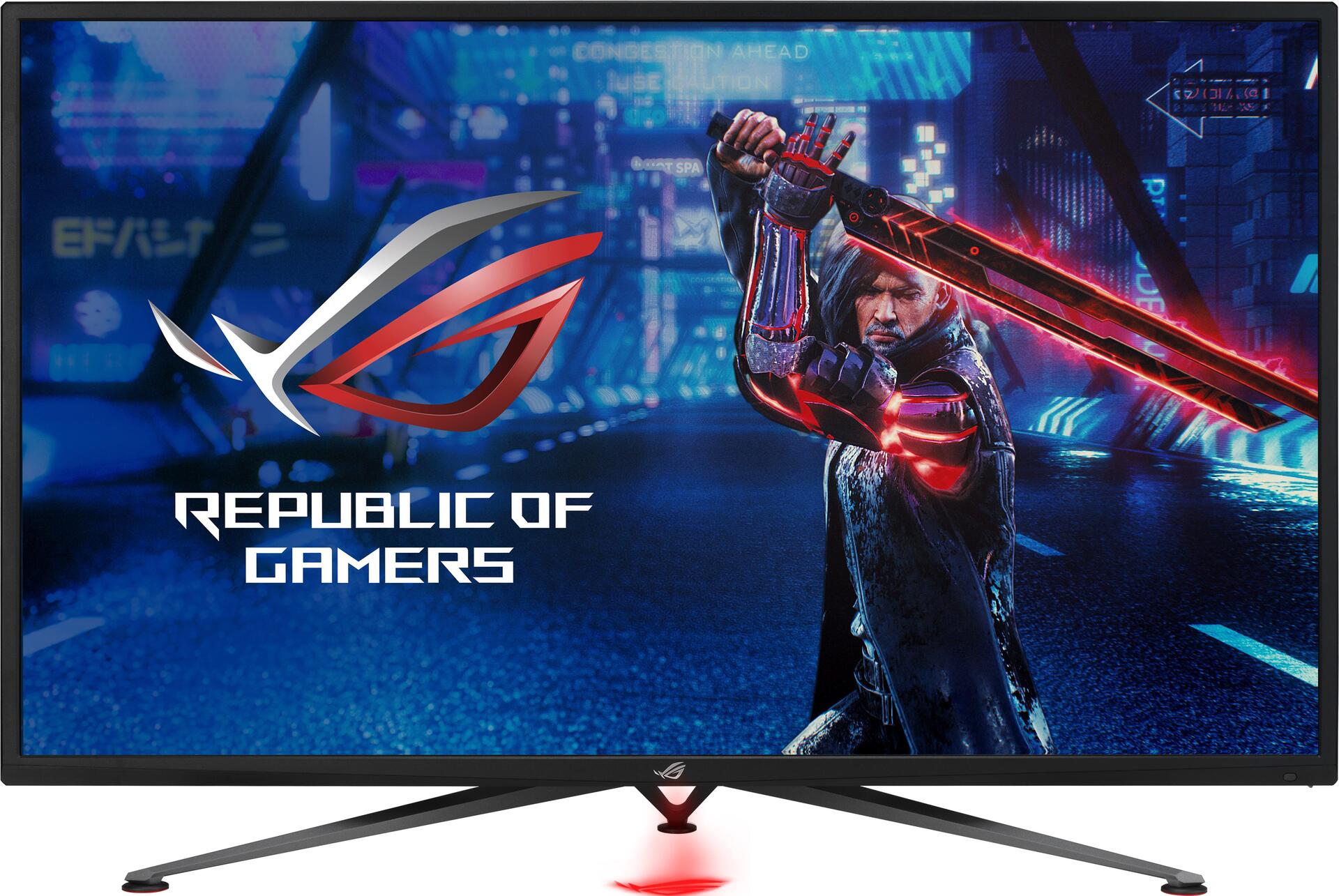 ASUS ROG Strix XG438QR - LED-Monitor - 109,2 cm (43) - 3840 x 2160 4K @ 120 Hz - VA - 450 cd/m² - 4000:1 - 4 ms - 3xHDMI, DisplayPort - Lautsprecher - Schwarz (90LM04U0-B02170)