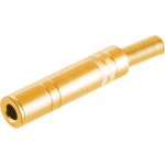 S/CONN maximum connectivity Klinkenkupplung Mono 6,3mm Metall, vergoldet (50800-G)