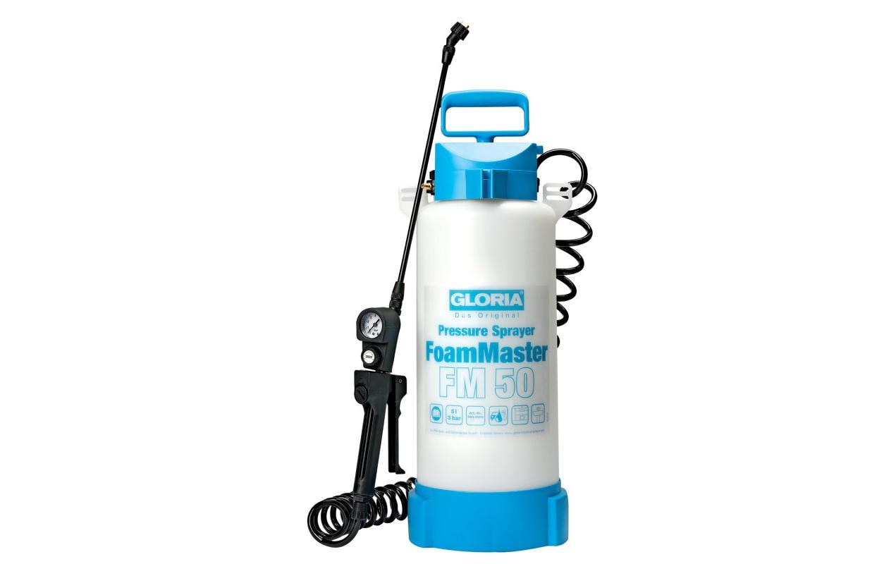 GLORIA FoamMaster FM 50 Drucksprüher 5 l Kunststoff Blau, Weiß