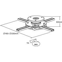 INLINE Befestigungskit (Deckenhalterung) für Projektor (23138A)