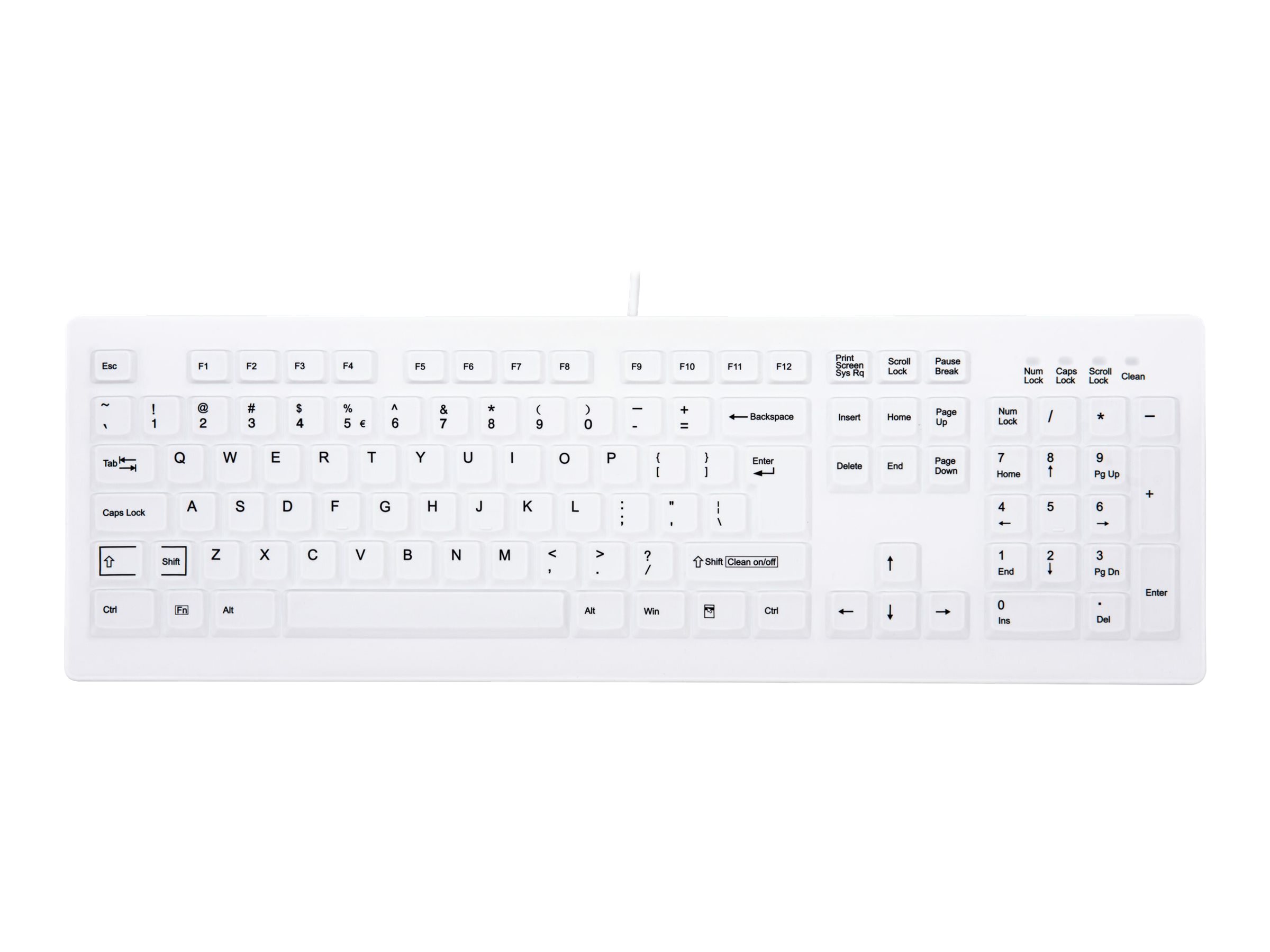 Active Key MedicalKey AK-C8100 Sanitizable Tastatur USB QWERTY USA Weiß