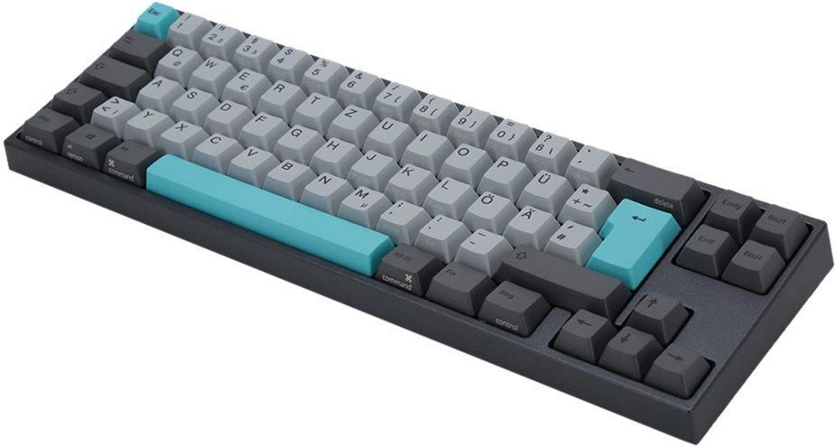 Ducky Miya Pro Moonlight TKL Gaming Tastatur für PC/Mac, MX-Blue, weiße LED - dunkelgrau (MY69CC2W/LLPN2B1)