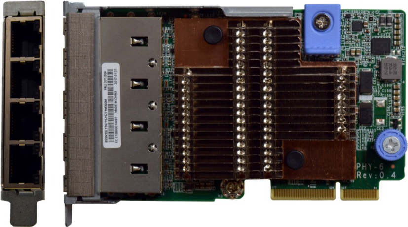 Lenovo ThinkSystem - Netzwerkadapter - LAN-on-motherboard (LOM) - 10Gb Ethernet x 4 - für ThinkAgile HX2320 Appliance, VX3320 Appliance (7ZT7A00549)