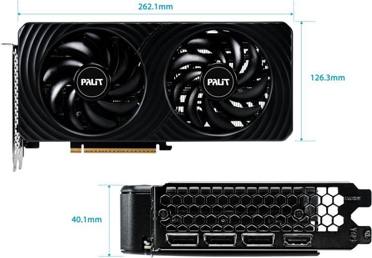 Palit Dual OC NVIDIA GeForce RTX 5060 8 GB GDDR7 Schwarz