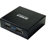 SpeaKa Professional SP-HDS-220 1+2 Port HDMI-Splitter Ultra HD-fähig 3840 x 2160 Pixel Black (SP-9006064)