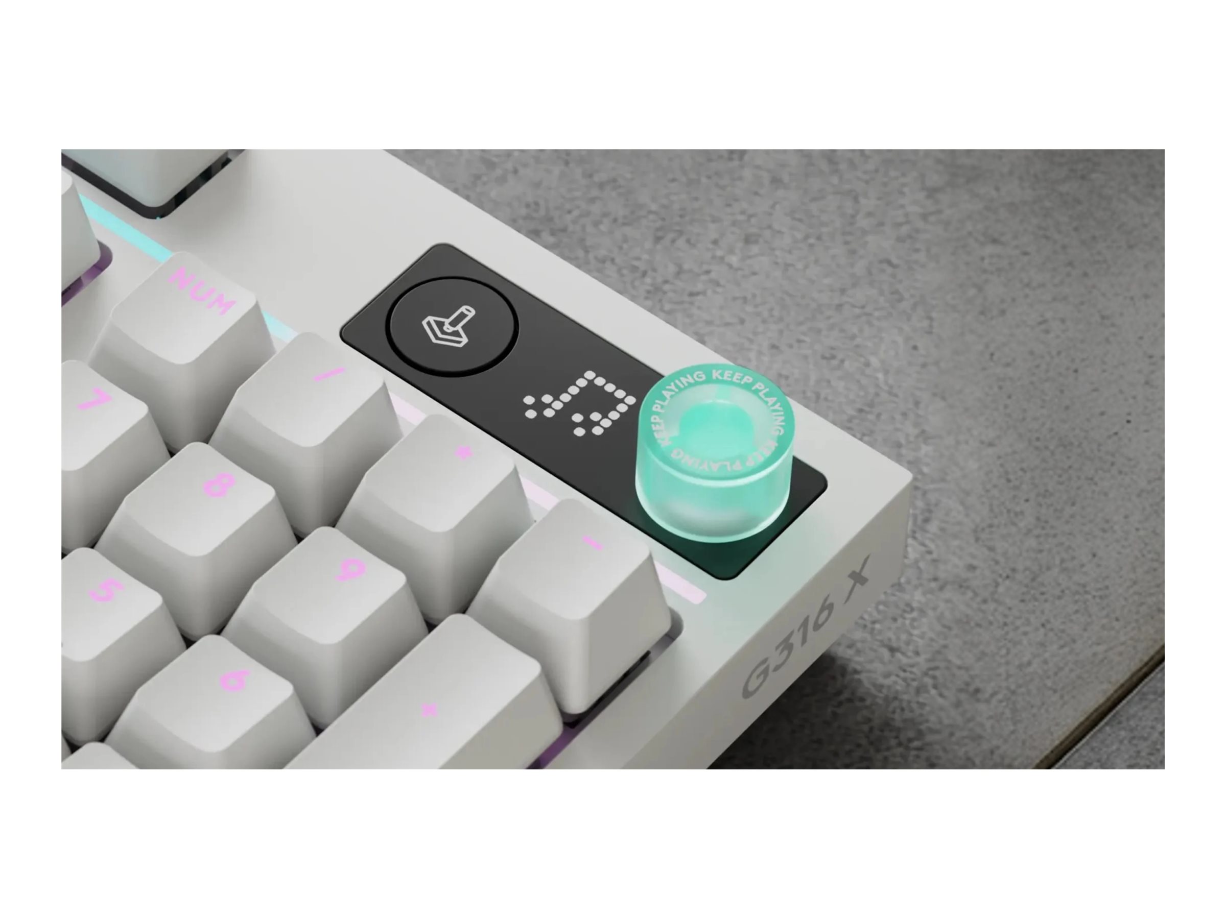 Logitech G Series G316 X 98 Mechanische Gaming-Tastatur QWERTZ LIGHTSYNC Weiß