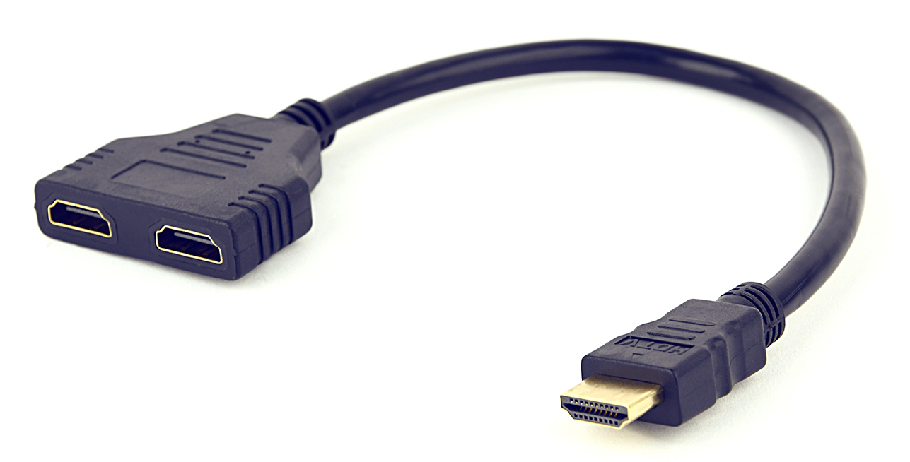 Gembird Cablexpert DSP-2PH4-04 HDMI-Splitter 0,2 m Schwarz