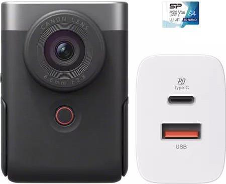 Canon PowerShot V10 Silber Vlogging-Kit (5946C009AA)