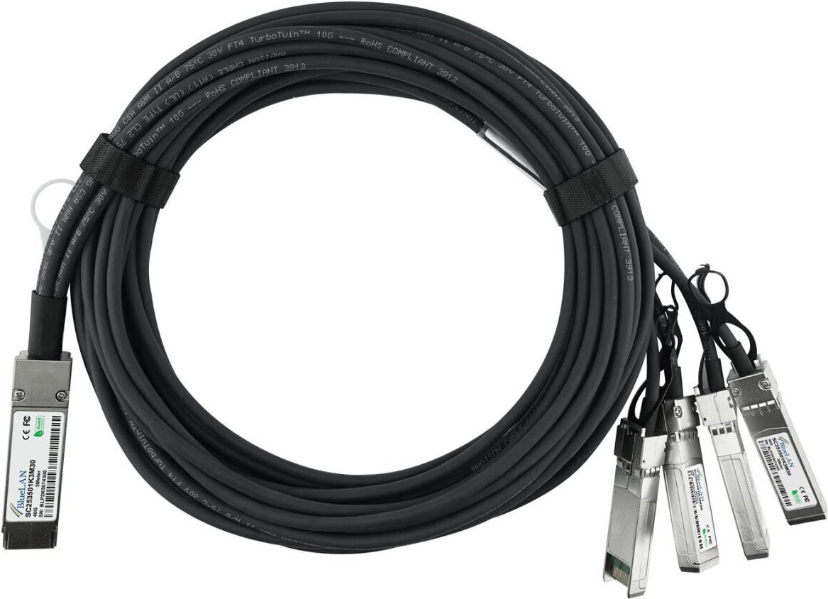 BlueOptics 470-AAFD kompatibles BlueLAN QSFP DAC SC253501K5M26 (470-AAFD-BL)