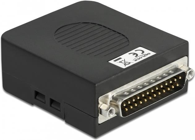 Delock D-Sub25 Stecker zu Terminalblock Adapter mit Gehäuse (66266)