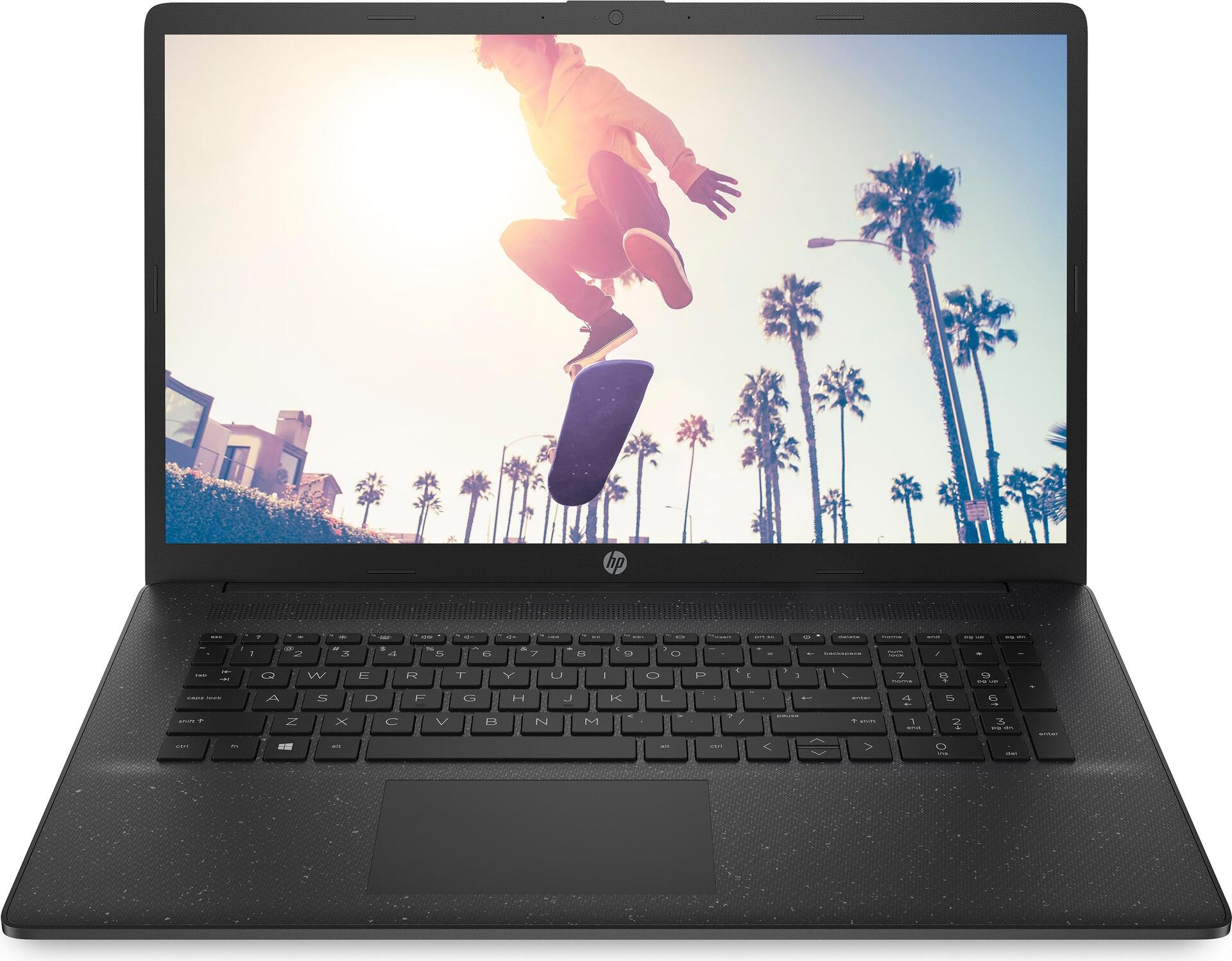 HP 17-cn0132ng Laptop 43,9 cm (17.3") Full HD Intel® Pentium® Silver N5030 8 GB DDR4-SDRAM 512 GB SSD Wi-Fi 5 (802.11ac) FreeDOS Schwarz (9W1X6EA#ABD)
