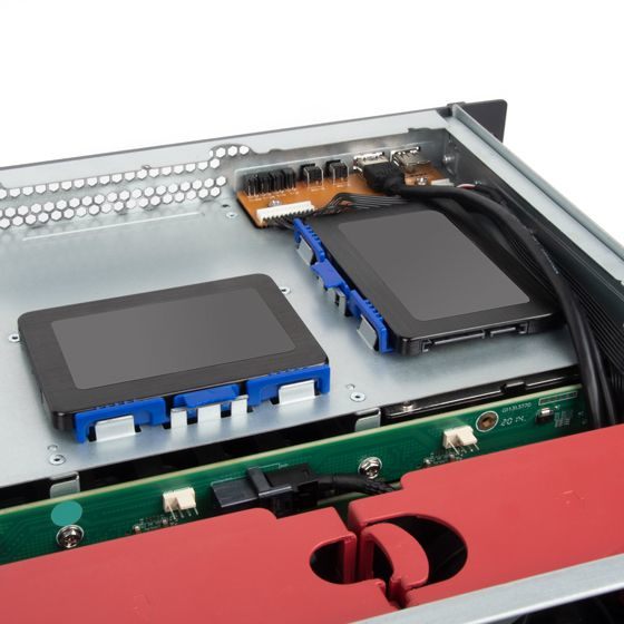 SilverStone RM43-320-RS 4U Systemschrank 20 Wechselschächte SATA/SAS Hot-Swap Schwarz