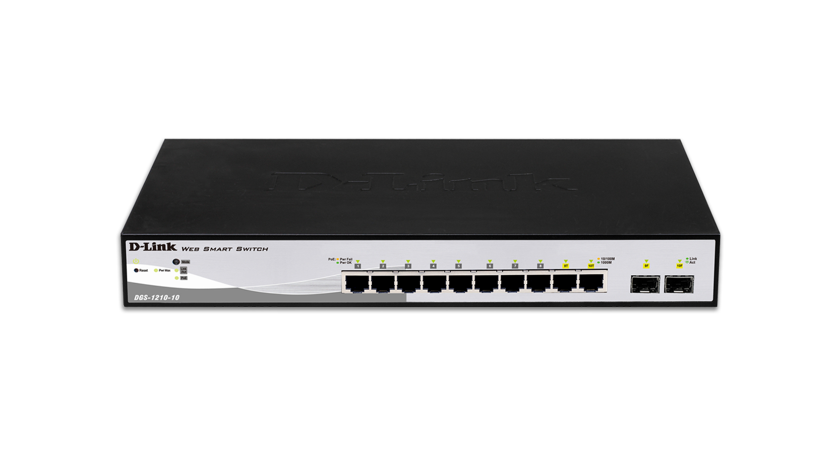 D-Link DGS-1210-10 Smart Managed Gigabit Switch 10 Ports Schwarz, Grau