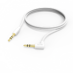 Hama Aux-Kabel 3,5 mm Klinke - 3,5 mm Klinke, 90° Winkelstecker, 1,0 m, Weiß (00201529)
