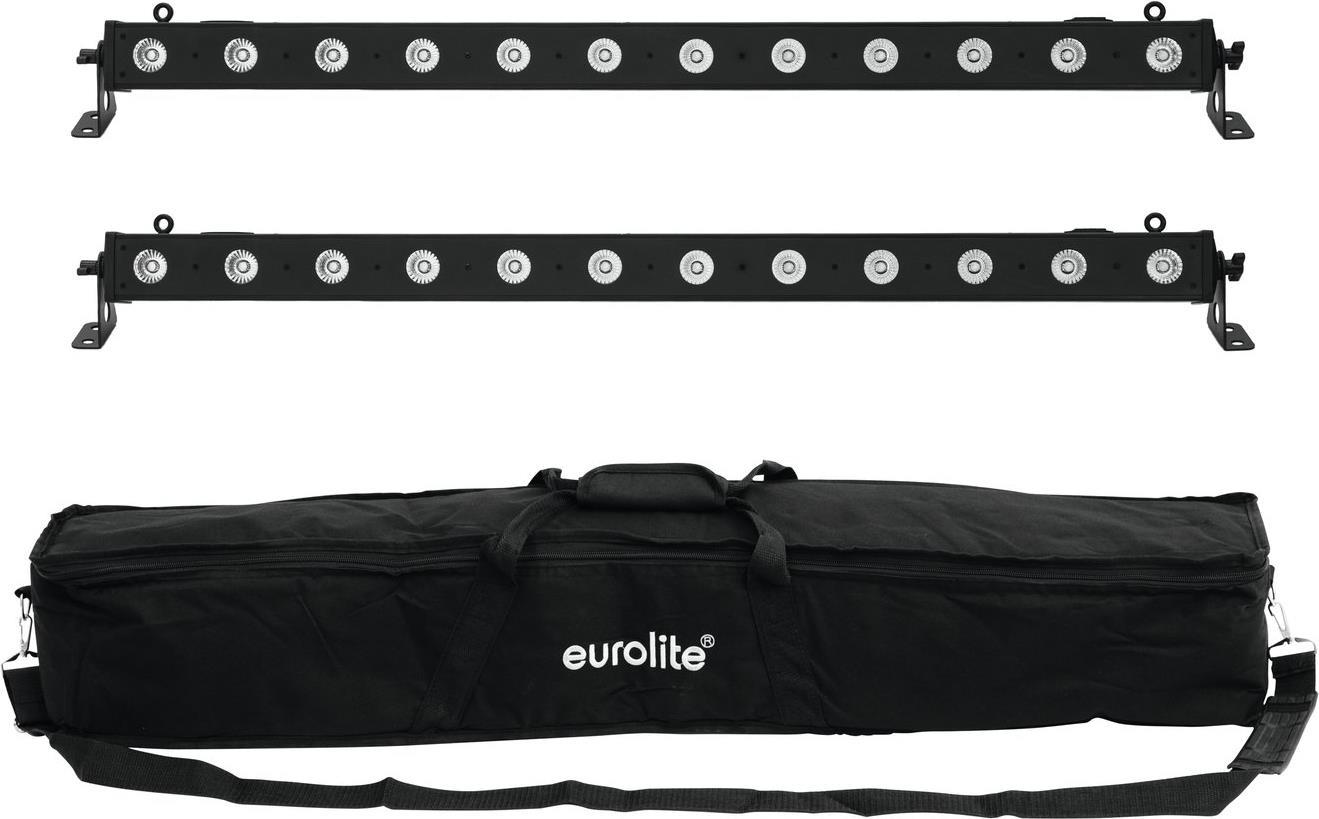 EUROLITE Set 2x LED BAR-12 QCL RGBA + Soft-Bag (20000415)