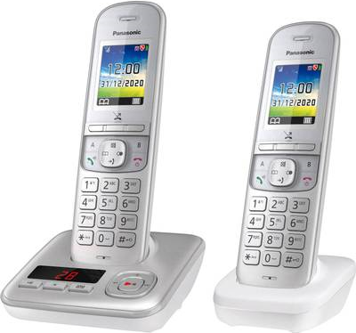 Panasonic KX-TGH722 DECT-Telefon Perleffekt - Silber Anrufer-Identifikation (KX-TGH722GG)