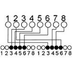 S/CONN maximum connectivity Adapter Telefon Patch-cat. 5e Patchkabeladapter, RJ 45 Stecker auf 2 x RJ 45 Buchse, geschirmt, Belegung: Telefon / Telefon, 0,1 m (75002)