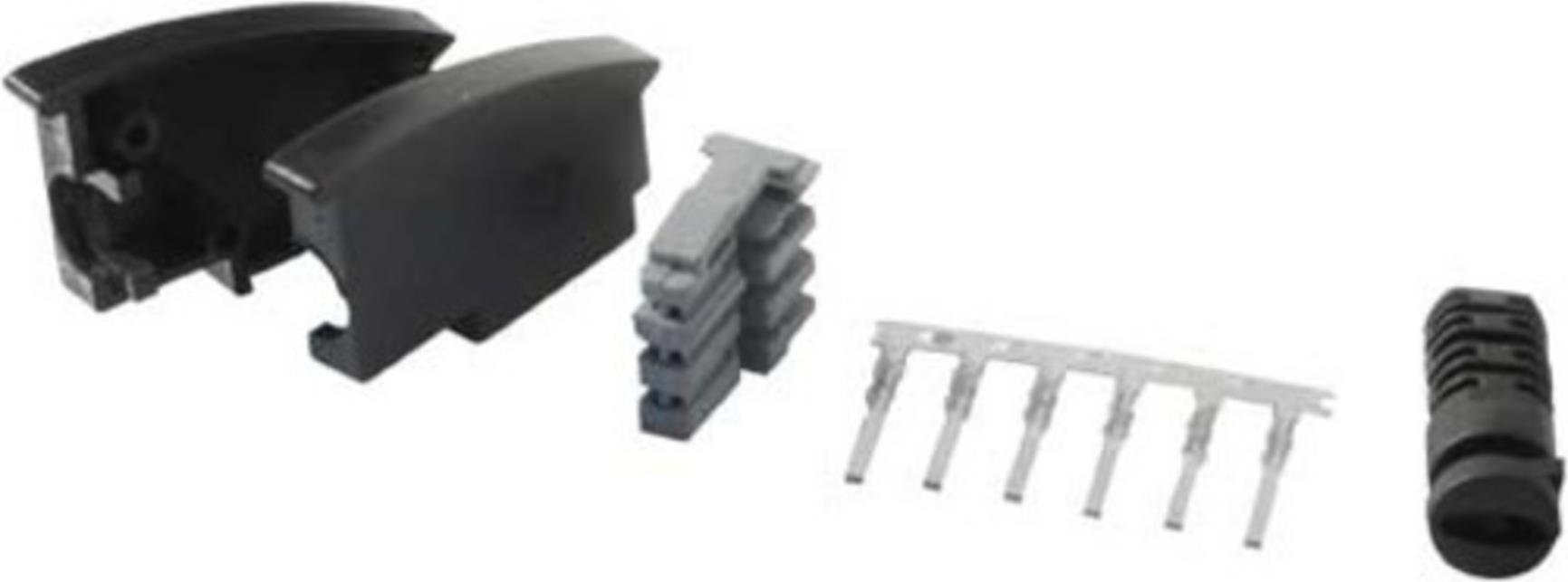 TAE-Steckerbausatz N unmontiert schwarz (TC 72020 / 50248)